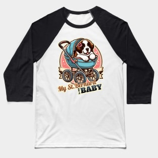 Baby St. Bernard Baseball T-Shirt